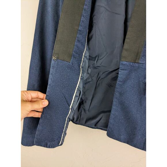 BANANA REPUBLIC Denim Tuxedo Blazer Size 2 - Picture 7 of 11